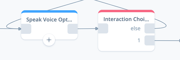 Add interaction choice block and connect