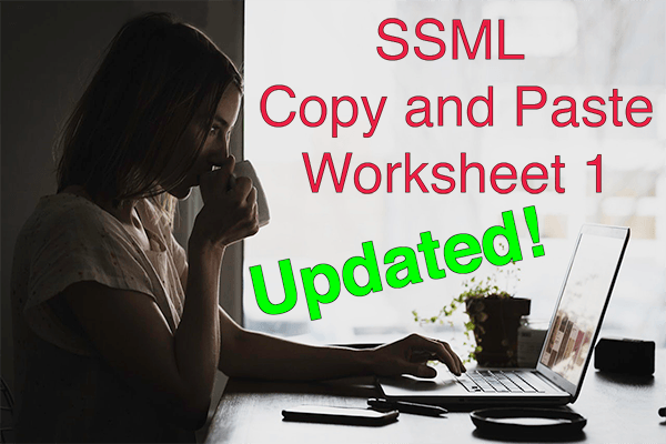 SSML Copy and Paste Worksheet Image