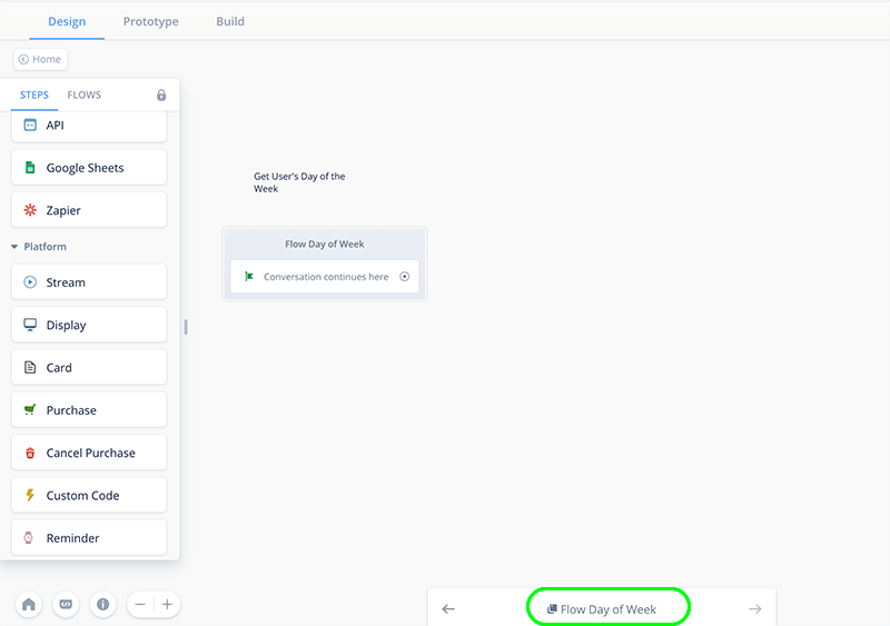 Subflow with comment