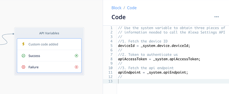 Code block expanded window closed